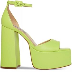 Steve Madden Lime Green Platform Sandal
